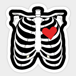 SkeleHeart Sticker